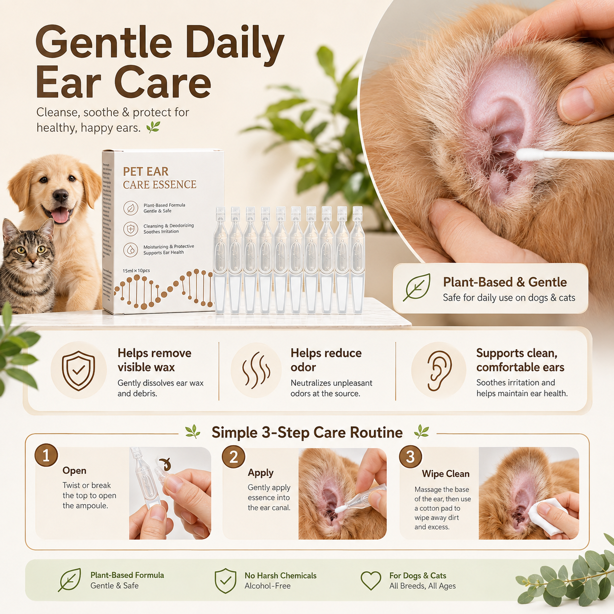 Pet Ear Cleaning and Deodorizing Essence